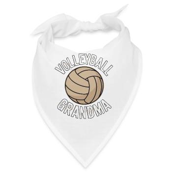 Volleyball Grandma – Stolze Oma - Bandana - Weiß - Vorne