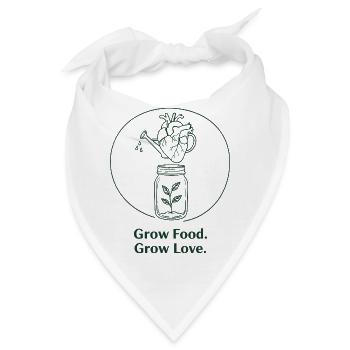 Ökologischer Gartenbau nachhaltige Landwirtschaft  - Bandana - Weiß - Vorne