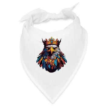 Adler Comic Krone - Bandana - Weiß - Vorne