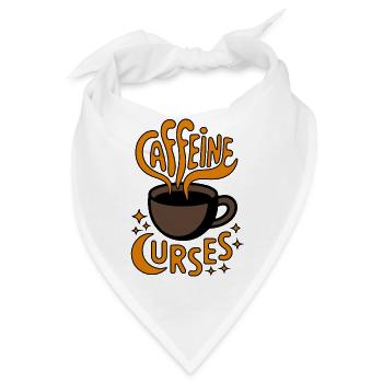 Caffeine Curves Kaffee-Logo - Bandana - Weiß - Vorne