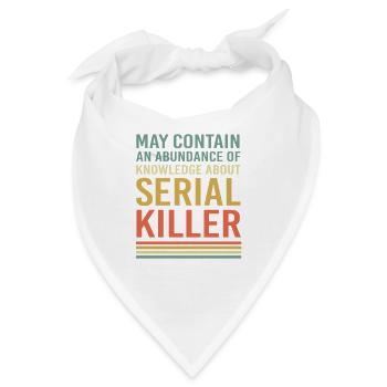 Krimi True Crime - Bandana - Weiß - Vorne