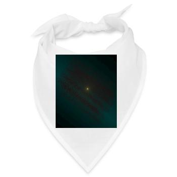 Teal Ringenspiral im Zentrum - Bandana - Weiß - Vorne