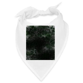 Dunkle Grüntextur mit Flecken - Bandana - Weiß - Vorne