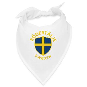 Schwedisches Schildflaggenlogo - Bandana - Weiß - Vorne