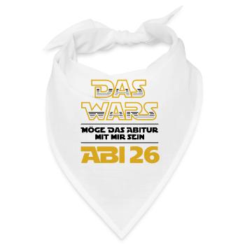Das Wars | Abi 2026 - Abitur - Geschenk - Bandana - Weiß - Vorne