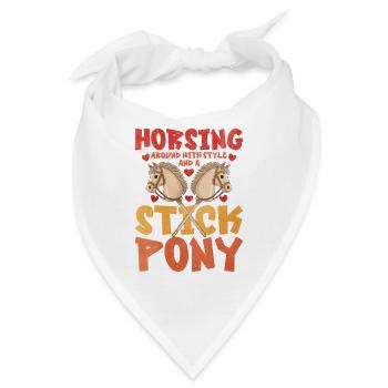 Horsing Around Stick Pony Hobby Horsing - Bandana - Weiß - Vorne