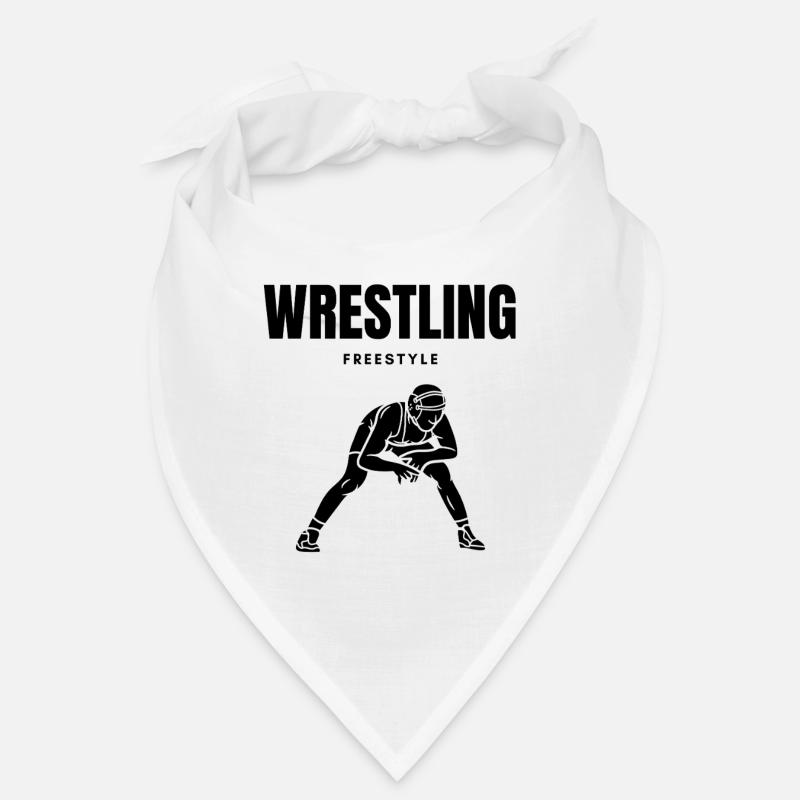 LUTTE LIBRE - Bandana - blanc