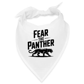 Fürchte den Panther - Bandana - Weiß - Vorne