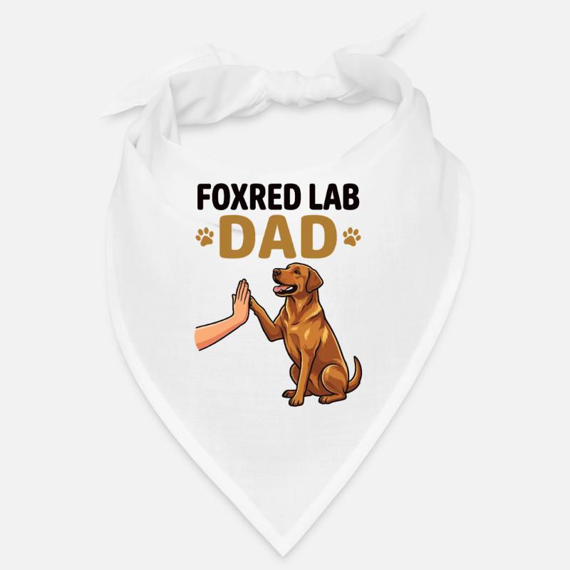 Fox Red Lab Dad – High Five Hund Design Bandana