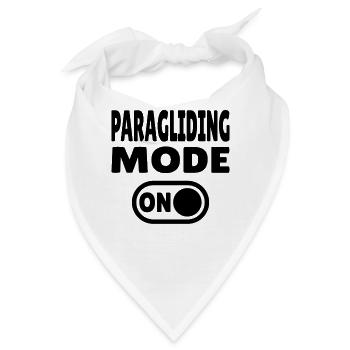 Paragliding Mode ON – Gleitschirmfreiheit - Bandana - Weiß - Vorne