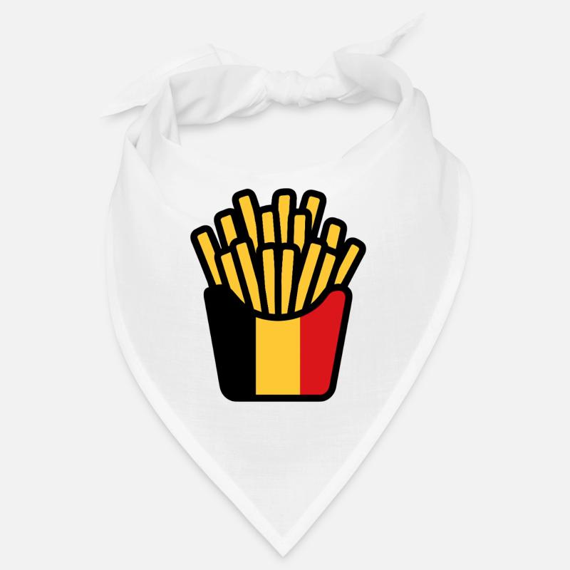 Frites Pop Art Jaune Rouge Bandana