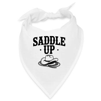 Sattel auf. - Bandana - Weiß - Vorne