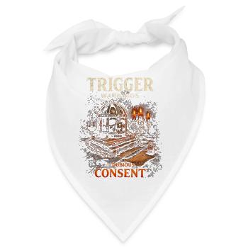 Dark Romance Booktok Trigger Warnings - Bandana - Weiß - Vorne