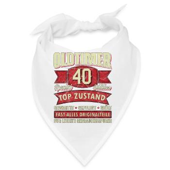 Oldtimer 40 Special Edition Top Zustand - Bandana - Weiß - Vorne