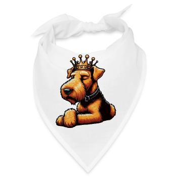 Airedale Terrier Airedales Airedaleliebhaber - Bandana - Weiß - Vorne