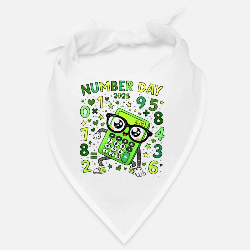 Nummer Tag 2026 Neon-Rechner Held Bandana