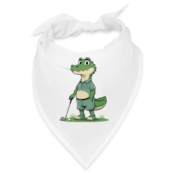 Alligator Golfheld im Casual-Look - Bandana - Weiß - Vorne