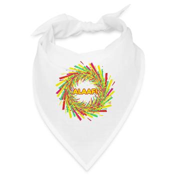 Alaaf Konfetti Spirale - Bandana - Weiß - Vorne
