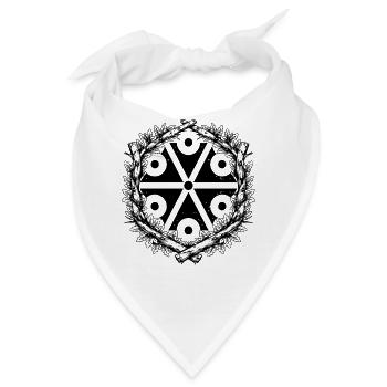 Perun Symbol slawischer Donnergott - Bandana - Weiß - Vorne