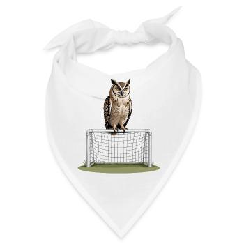 Eule auf Torrahmen – Nachtspiel - Bandana - Weiß - Vorne