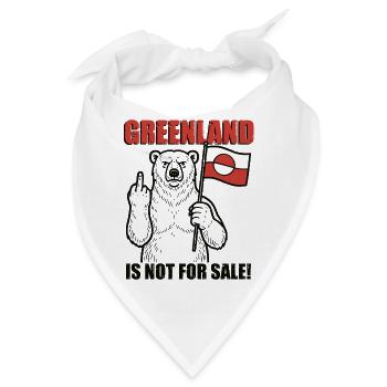 Greenland Is Not For Sale - Bandana - Weiß - Vorne