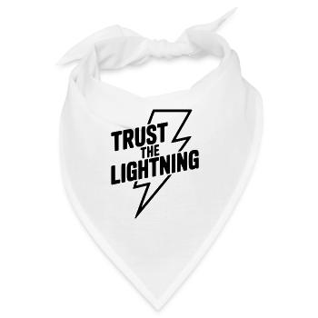 Vertraue dem Lightning - Bandana - Weiß - Vorne