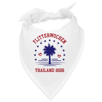 Flitterwochen Thailand 2026 Hochzeitsreise - Bandana - Weiß - Vorne