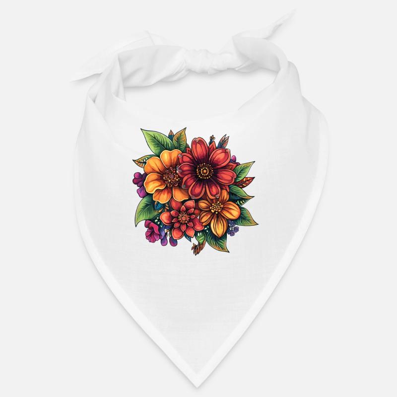 Colourful floral composition Bandana