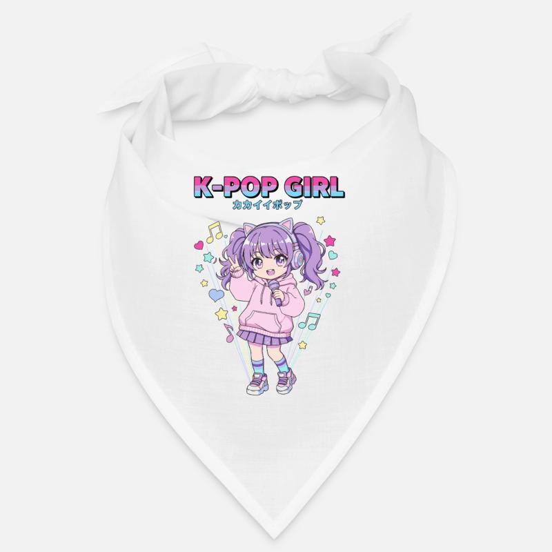 FILLE K-POP Anime Musique coréenne Fans mignons de Kpop Bandana