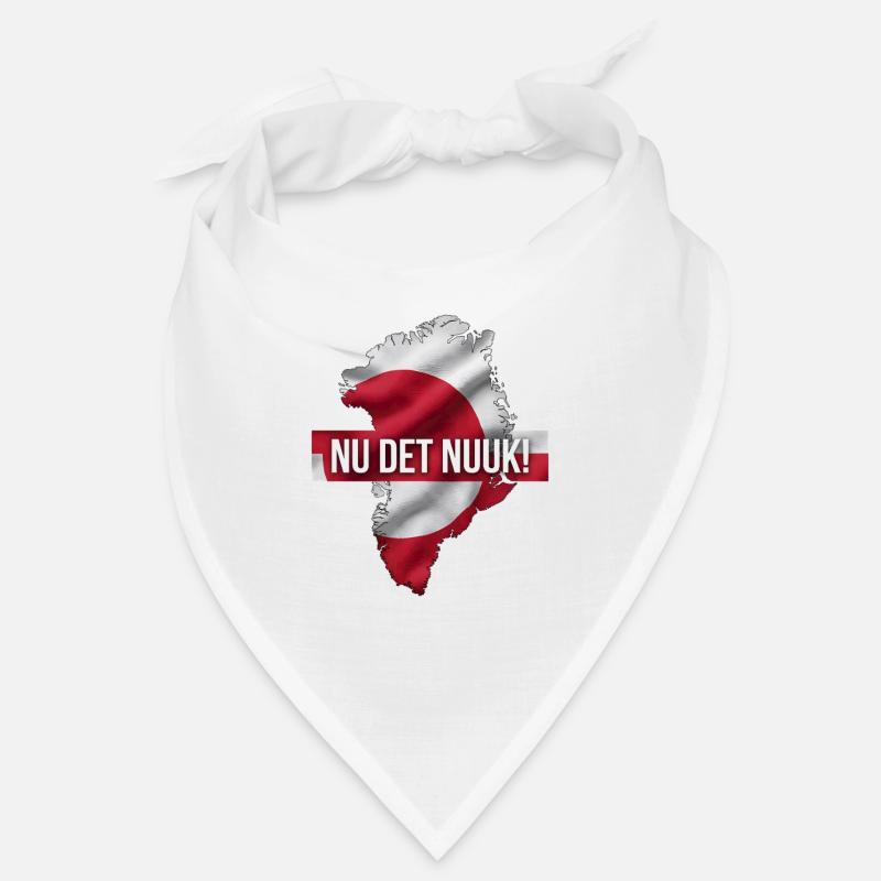 Carte du Groenland Drapeau Slogan de la capitale Nuuk Bandana