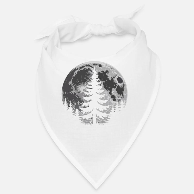 Moon Forest Silhouette Bandana