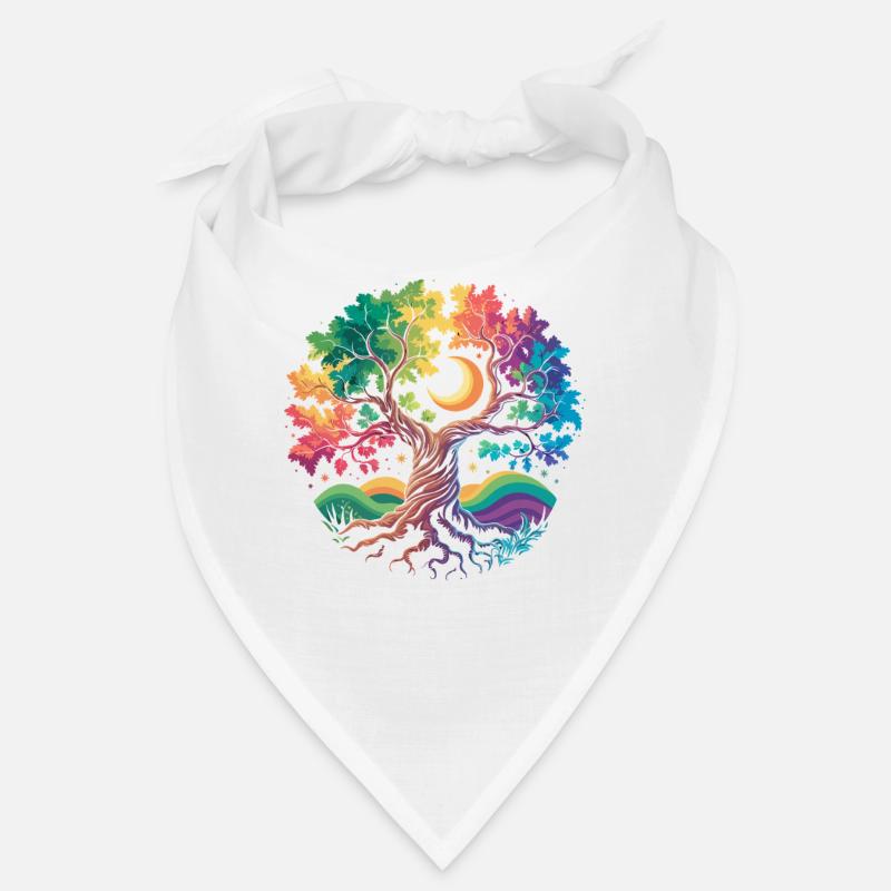 Rainbow Tree Moon Magic Bandana