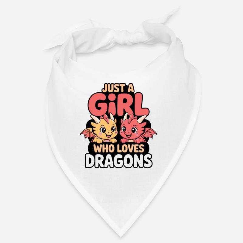 Nur ein Mädchen welches Drachen liebt Bandana