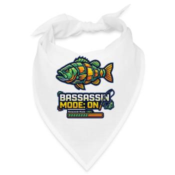 Bassassin Mode On Angler Design - Bandana - Weiß - Vorne