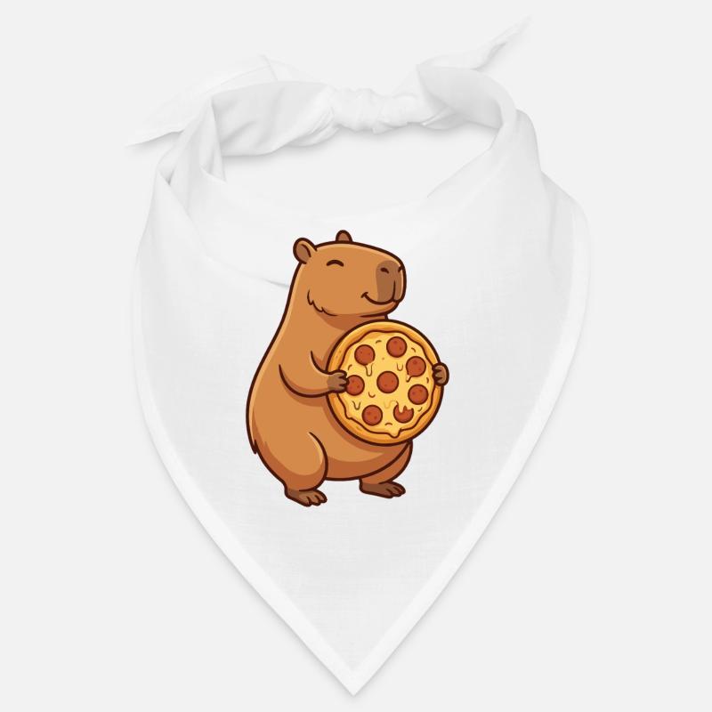 Capybara avec pizza Bandana