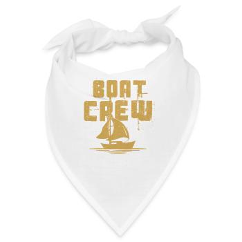 Boat Crew Captain Sail Sailor - Bandana - Weiß - Vorne