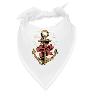 Boat Crew Sailor Sail Captain - Bandana - Weiß - Vorne