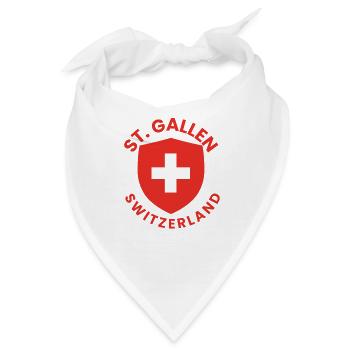 St. Gallener Schutzschild - Bandana - Weiß - Vorne