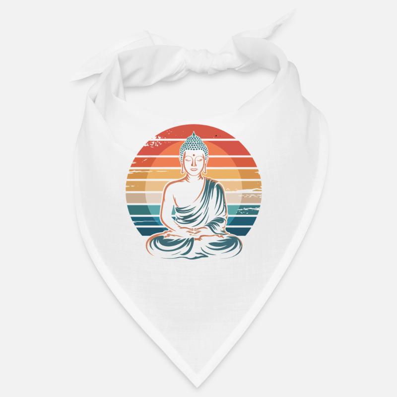 Buddha Sunset Retro Bandana