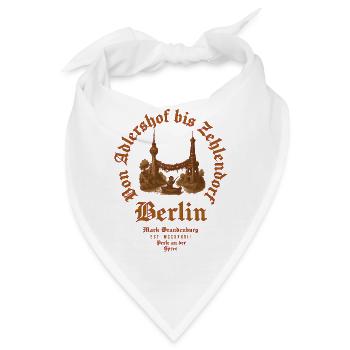 Berlin von Adlershof bis Zehlendorf - Bandana - Weiß - Vorne