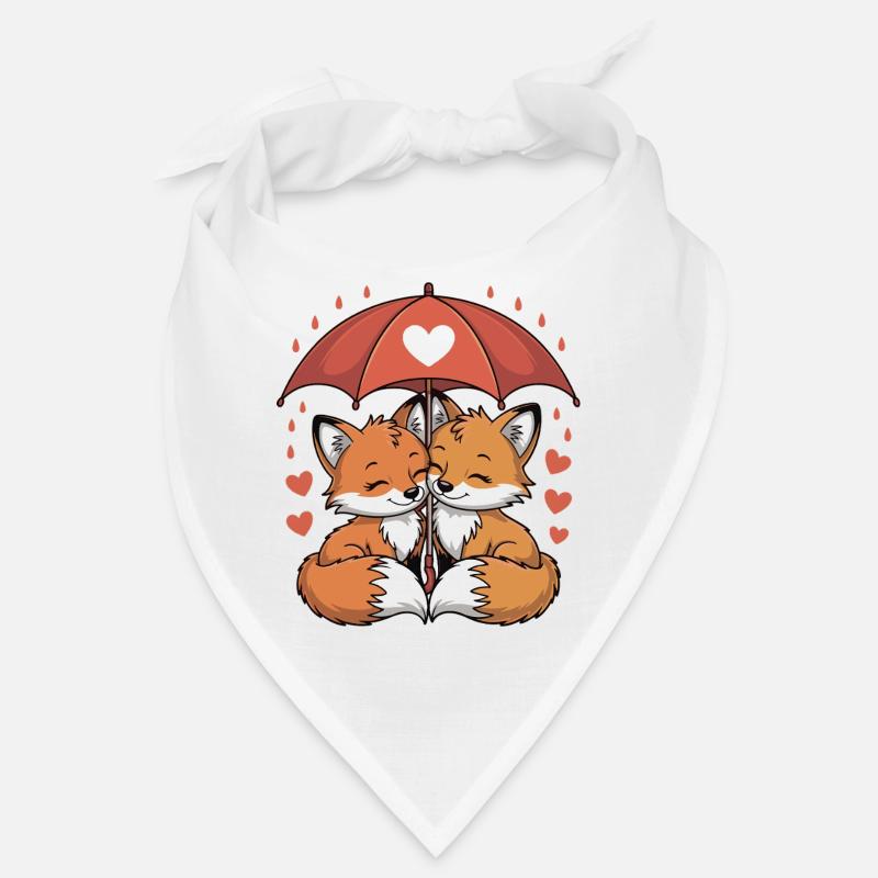 Fuchs Comic Paar Liebe Bandana