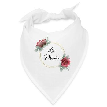 Die Braut-Junggesellinnenabschied-Hochzeit - Bandana - Weiß - Vorne