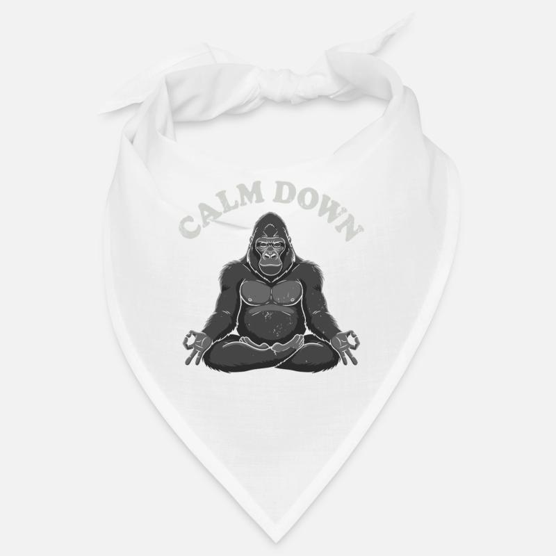 Calm Gorila Meditation Pose Bandana