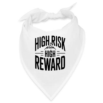 Hoher Risiko, hoher Ertrag - Bandana - Weiß - Vorne