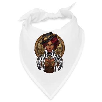 Steam Punk Schöne Frauen Steampunk - Bandana - Weiß - Vorne