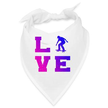 Skateboarding Stil für jeden Anlass - Bandana - Weiß - Vorne