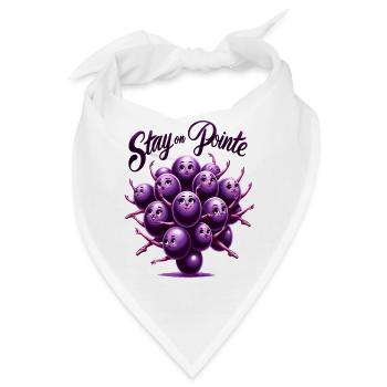 Pointe Trauben Traum - Bandana - Weiß - Vorne