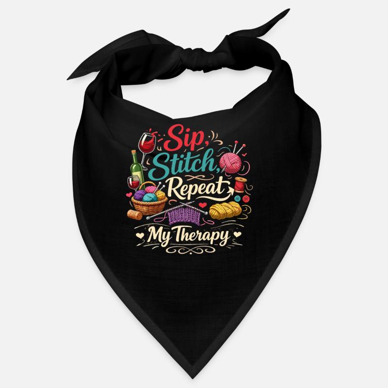 Sip Stitch Repeat Therapie Bandana