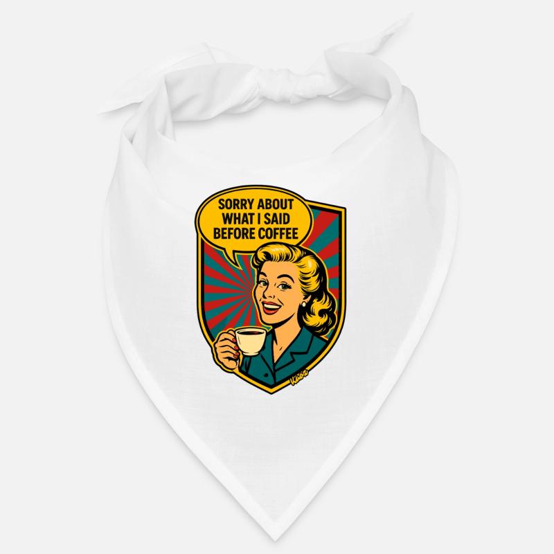 Bevor Kaffee – Retro Meme Bandana