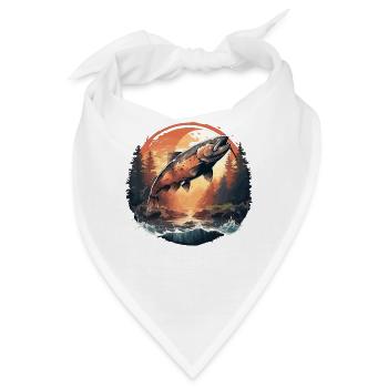 Lachse Lachs - Bandana - Weiß - Vorne